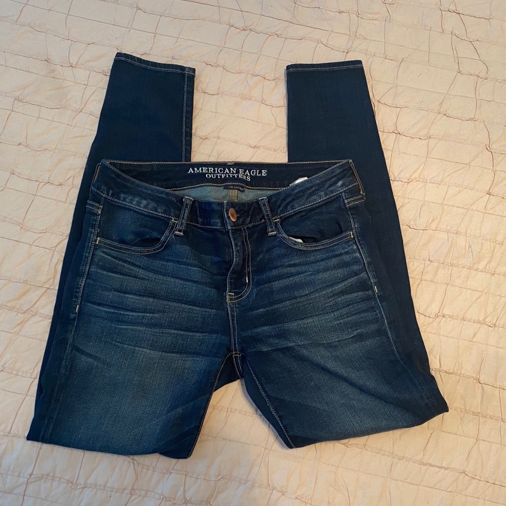 American Eagle Outfitters Dark Blue Skinny Jeggings